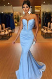 Stunning Sleeveless Mermaid Strapless Evening Dresses | Floor-Length Prom Dresses On Sale