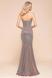 Stunning Strapless Long Prom Dress With Split