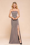 Stunning Strapless Long Prom Dress With Split