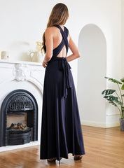 Stylish Ankle-Length Sleeveless A-Line Satin Prom Dresses