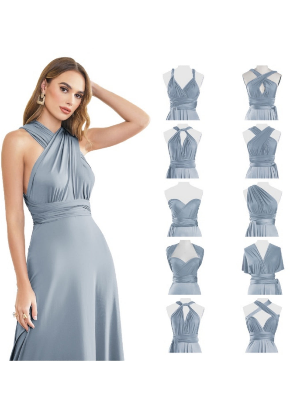 Stylish Ankle-Length Sleeveless A-Line Satin Prom Dresses