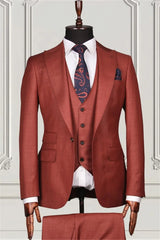 Suzhoufashion Blue Double Breasted Close Fitting Formal Suits For Men
