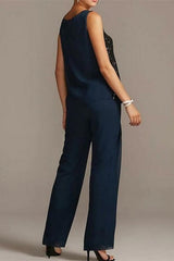 Suzhoufashion Classy Mother of the Bride Dresses Chiffon Bridesmaid Jumpsuit