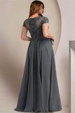 Suzhoufashion Classy Plus Size A-line Cap Sleeves Bridesmaid Dresses Mother Of The Bride Dresses