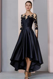 Suzhoufashion Classy Short Black Mother Of The Bride Dresses Lace Bridesmaid Dresses With Sleeves