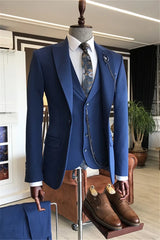 Suzhoufashion Derell Brown Three Pieces Best Fitted Bespoke Men Suits