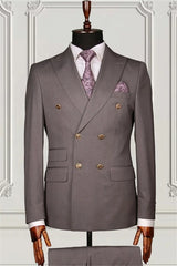 Suzhoufashion Double Breasted Close Fitting Business Suits For Men