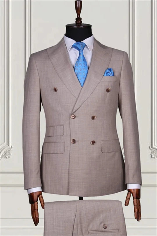 Suzhoufashion Double Breasted Formal Business Men Suits