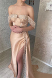 Suzhoufashion Elegant Off-the-shoulder Sequins Sleeveless Mermaid Evening Dresses With Split