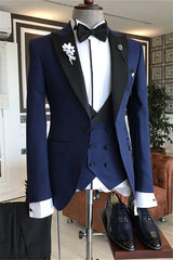 Suzhoufashion Fadwa Newest Pool One Button Three Pieces Prom Men Suits