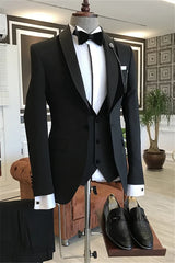 Suzhoufashion Fianna White Three Pieces Slim Fit One Button Wedding Men Suits