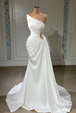 Suzhoufashion Glamorous Long White A-line Sleeveless Beading Wedding Dresses