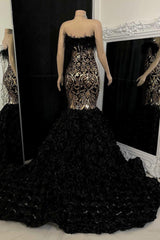 Suzhoufashion Gorgeous Lace Flowers Sleeveless Prom Dress Long Mermaid