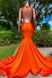 Suzhoufashion Gorgeous Sequined V-neck Sleeveless Stretch Satin Mermaid Prom Dresses with Appliques