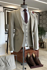 Suzhoufashion Jason Purple Plaid Double Breasted Prom Men Suits