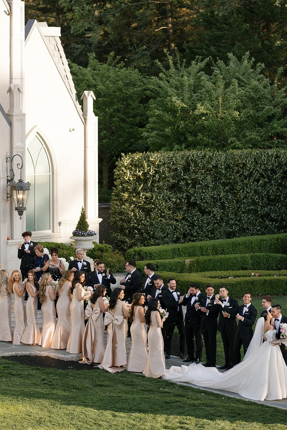 Suzhoufashion Long Sleeve Wedding Dress Off the Shoulder Beaded Lace Appliques Bridal Gown