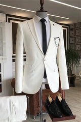 Suzhoufashion Modern Dark Navy One Button Best Fitted Prom Men Suits