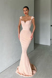 Suzhoufashion New Arrival Cap Sleeves Sequins Mermaid Evening Dress Long Sweetheart
