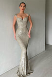 Suzhoufashion New Arrival Cap Sleeves Sequins Mermaid Evening Dress Long Sweetheart