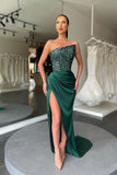 Suzhoufashion New Arrival Green Sequins Long Evening Prom Dresses With Split
