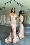 Suzhoufashion New Arrival Sweetheart Mermaid Long Evening Prom Dresses With Side Slit