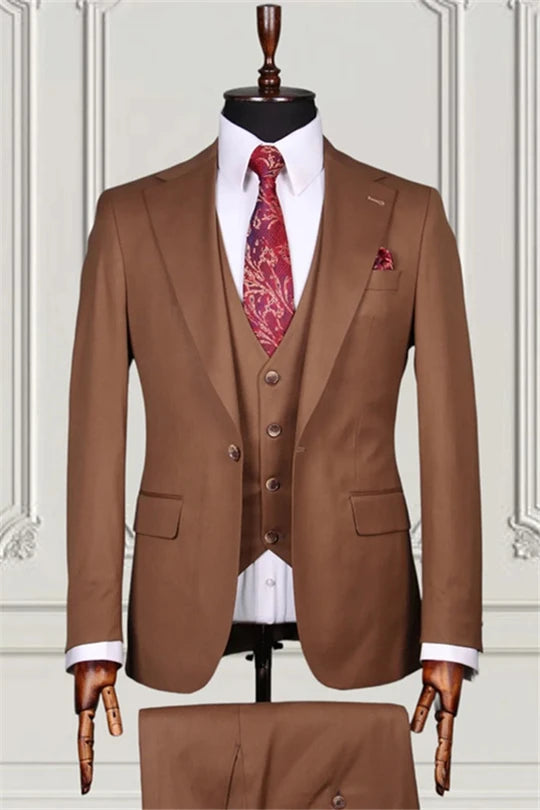 Suzhoufashion Newest Gray Double Breasted Striped Men Suits
