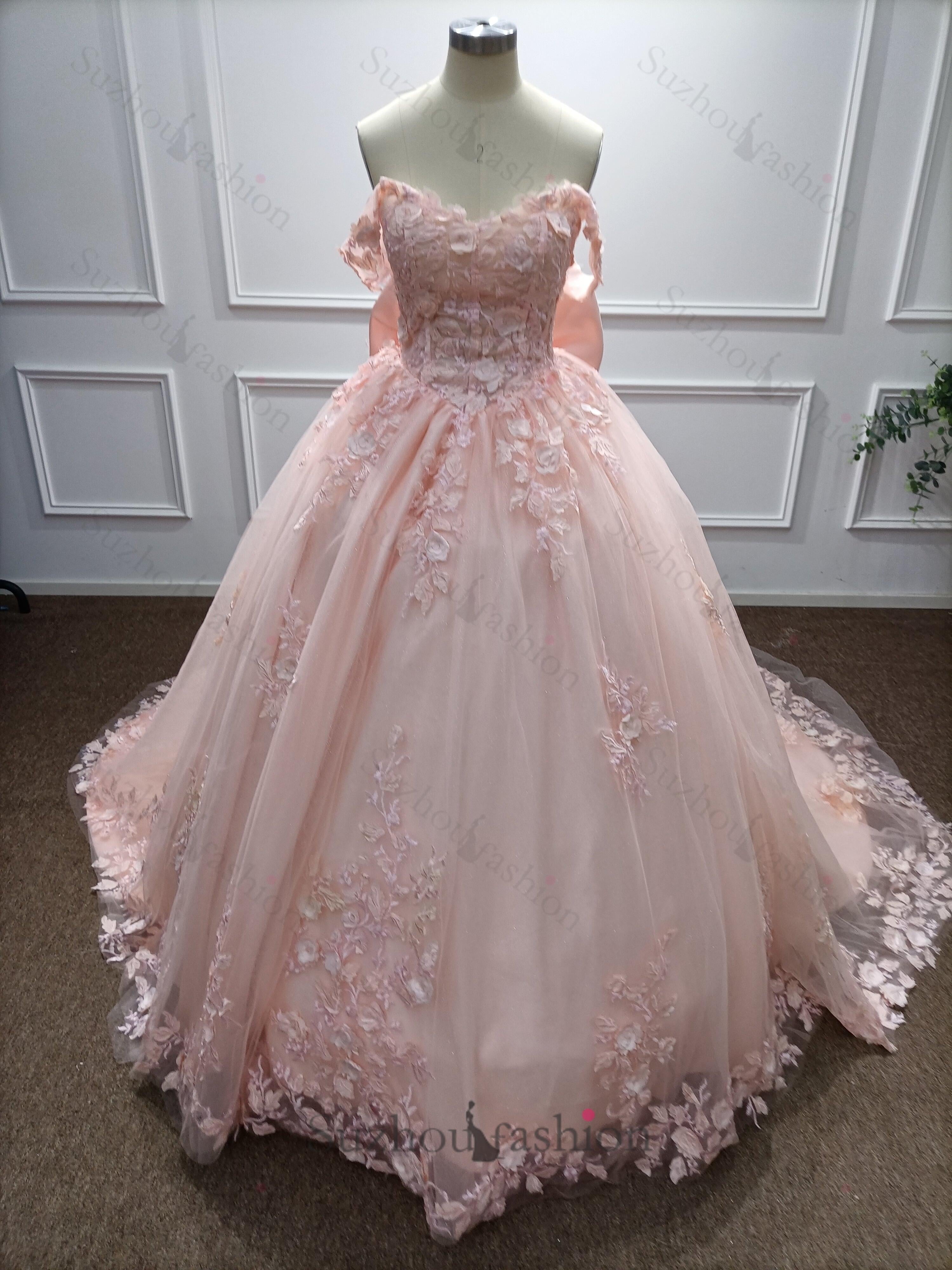 strapless open back dress Little Girl's Pink Colorblock Maxi Dress