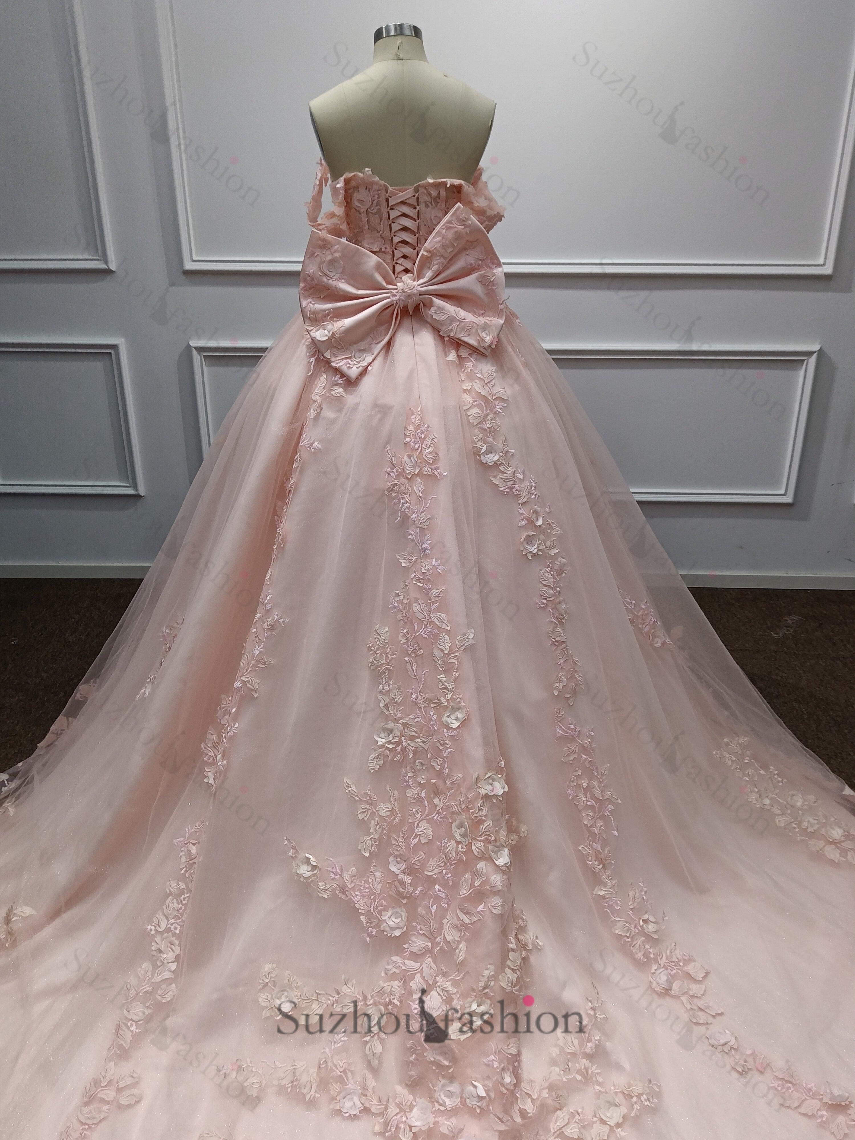 hot pink quince dress Suzhoufashion Women Pink Quinceanera Dress Lace Appliques Ball Gown Off the Shoulder Sweet 16 Dress