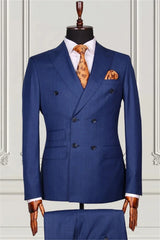 Suzhoufashion Purple Double Breasted Close Fitting Prom Men Suits