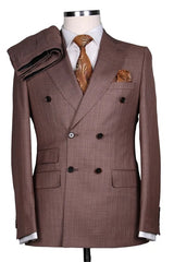 Suzhoufashion Purple Notched Lapel Best Fitted Prom Men Suits