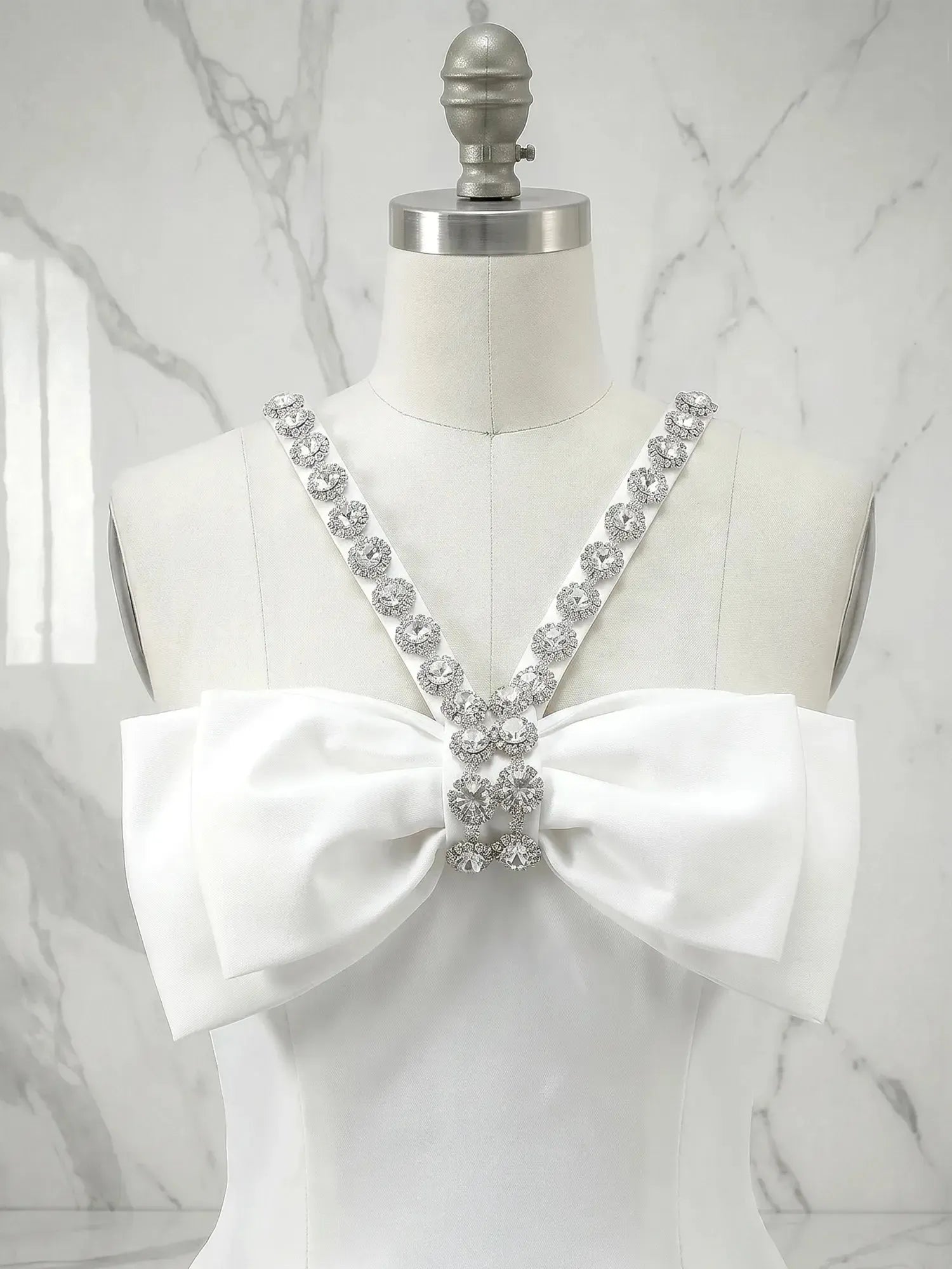 Sweetheart Bow Accent Rhinestone Strap Homecoming Dresses Mini Cocktail Dress