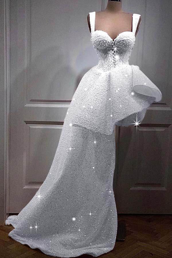 Sweetheart High Low Homecoming Dress A Line Short Evening Formal Dress With Sequins