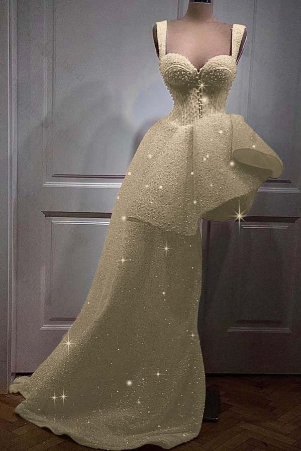 Sweetheart High Low Homecoming Dress A Line Short Evening Formal Dress With Sequins