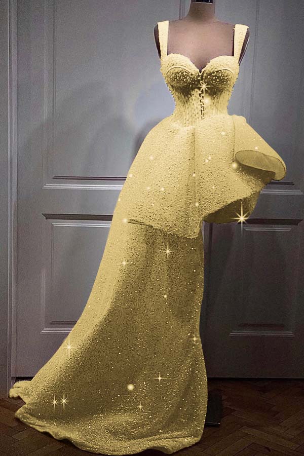 Sweetheart High Low Homecoming Dress A Line Short Evening Formal Dress With Sequins