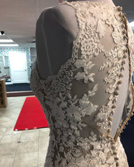 V-neck Mermaid Appliques Sleeveless Marvelous Lace Wedding Dresses