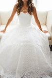 Vintage Bridal Dresses Semi Sweetheart Appliques Elegant A Line Sleeveless Backless Lace Wedding Gowns