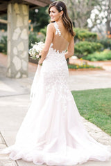 Vintage One Shoulder Mermaid Lace Bridal Gowns New Arrival Custom Made Plus Size Beach Wedding Dress