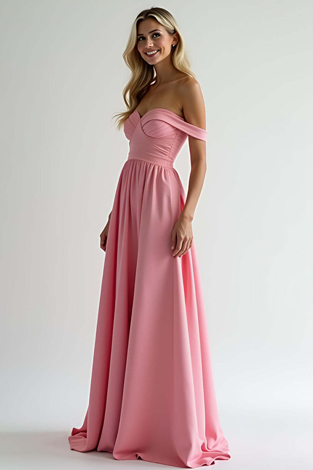 bridesmaid dress watermelon Boho Rustic Style Watermelon Short Summer Bridesmaid Dresses main image 0