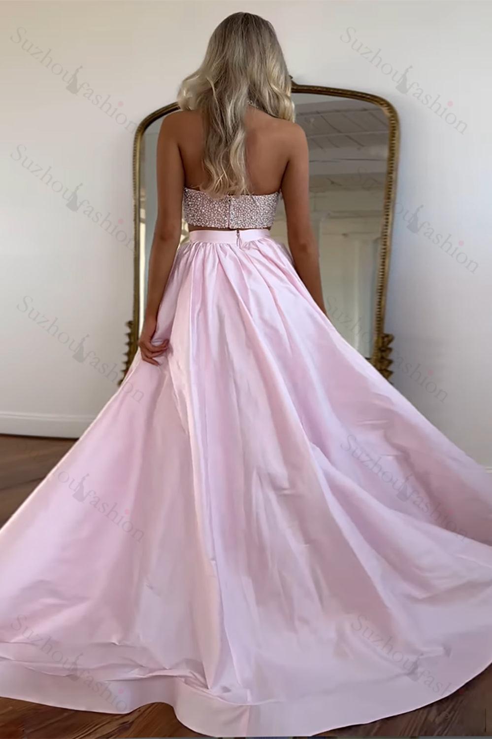 formal satin dresses for women Ashley Lauren 11577 Formal Dresses Nude 4 / Nude main image 1