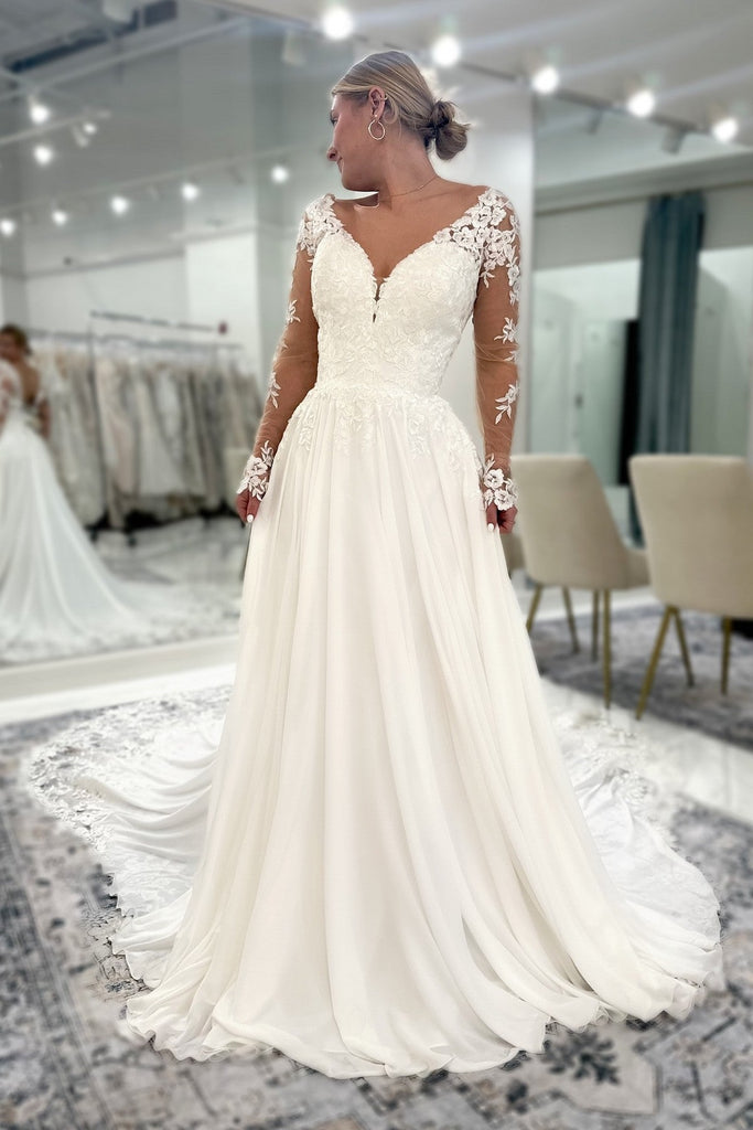 navy blue dress for baby girl Modern Strapless Silk A-Line Wedding Dress with Long Cathedral Train main image 0